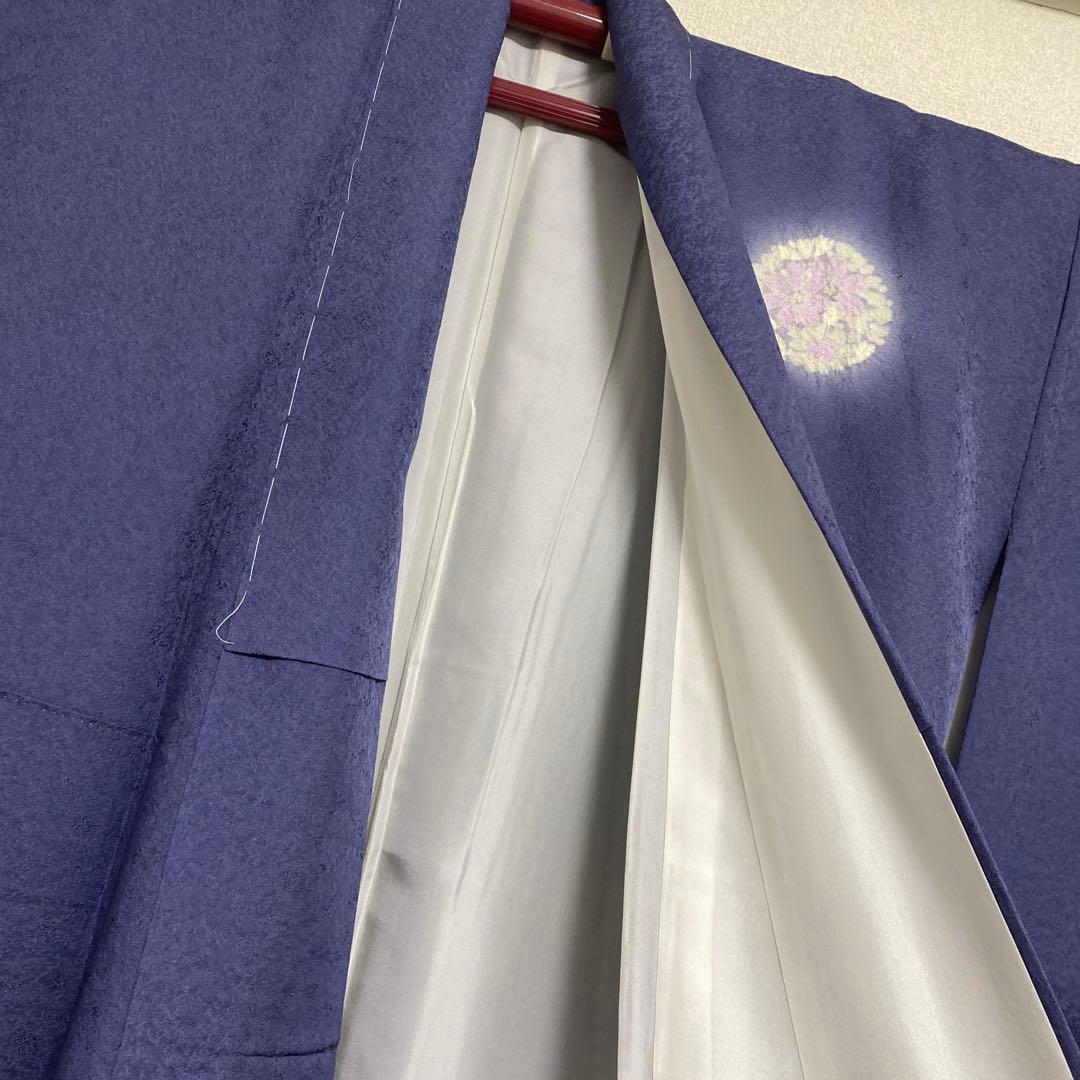 絞り　相良刺繍　付け下げ　しつけ糸付き　未使用美品　正絹　花柄　金糸　袷