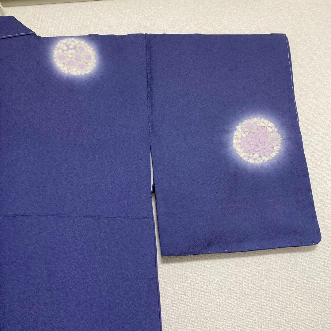 絞り　相良刺繍　付け下げ　しつけ糸付き　未使用美品　正絹　花柄　金糸　袷