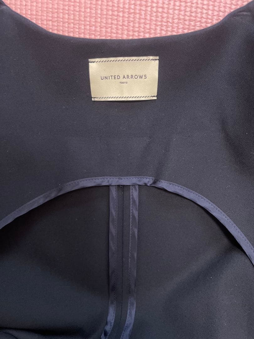 ユナイテッドアローズ ロングジレ ネイビー