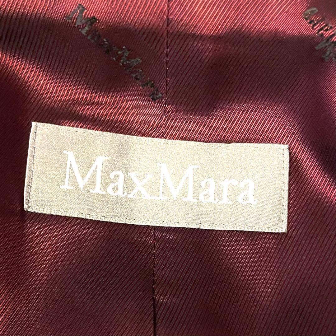 【極美品】マックスマーラ 銀タグ テーラードジャケット ヘリンボーン グレー系