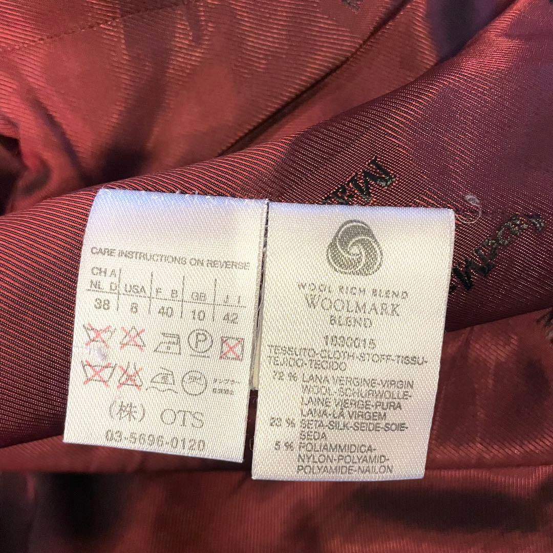 【極美品】マックスマーラ 銀タグ テーラードジャケット ヘリンボーン グレー系