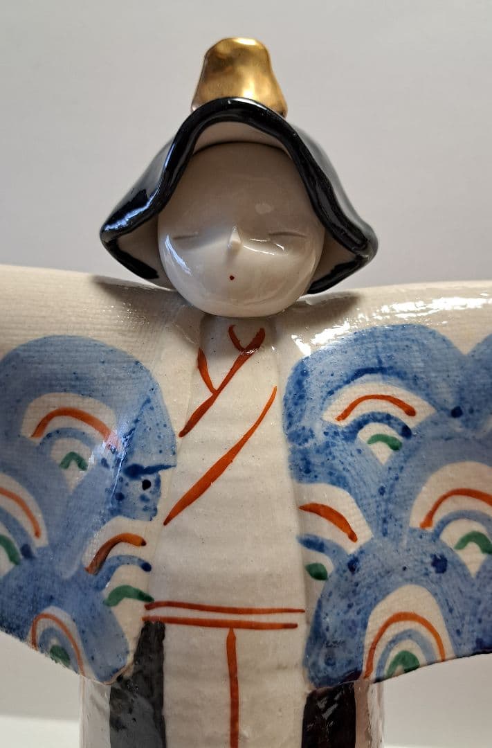 k-⑤ 九谷焼 ひな人形 葉月朋子作 立ち雛大