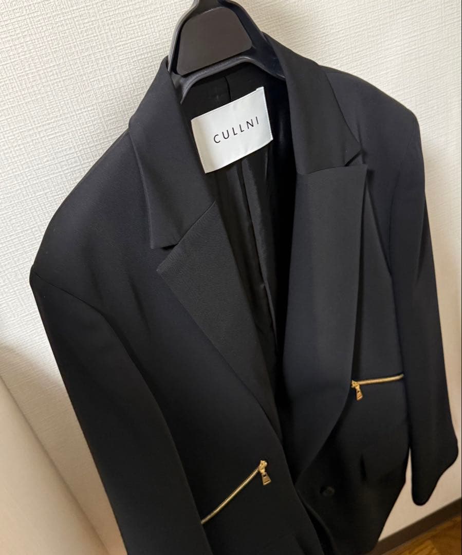 【たかお】CULLNI ダブルサテンジップポケットテーラード サイズ1