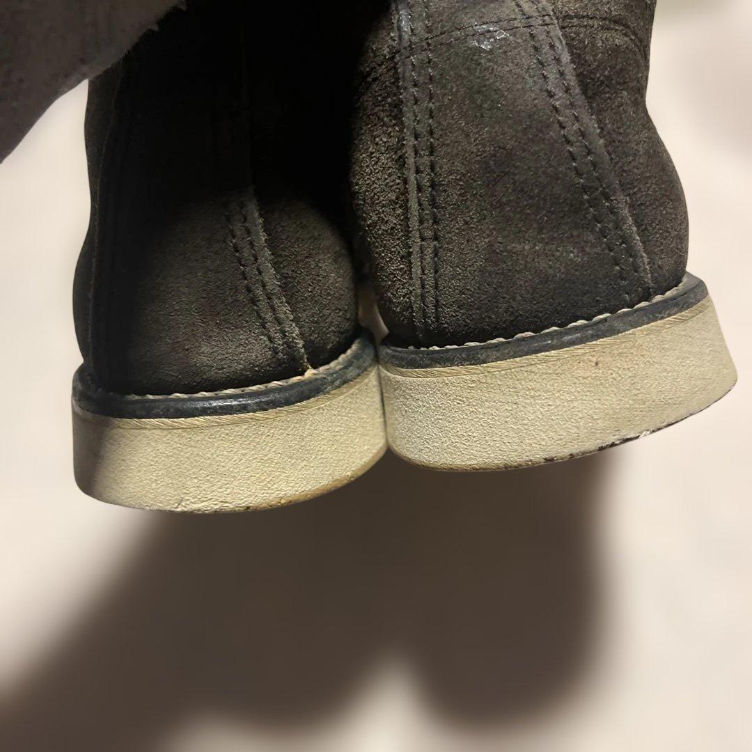 REDWING ブラック スエード チャッカブーツ