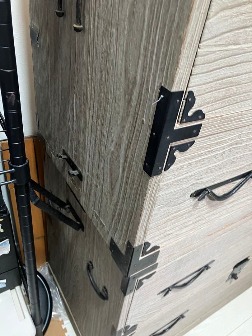 ①★希少★おしゃれ　大正時代　絹ダンス　和ダンス　和箪笥 収納家具【引取限定】