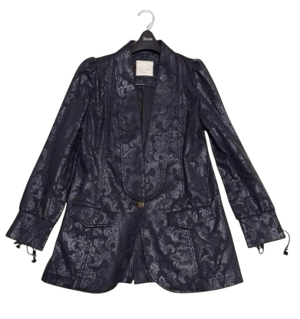 ローゼンカバリエ　オッズオンジャパン　ジャケット　総柄　金ボタン　レースアップ