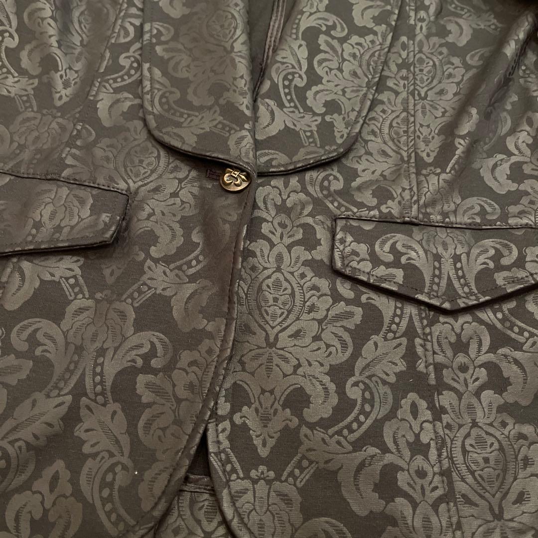 ローゼンカバリエ　オッズオンジャパン　ジャケット　総柄　金ボタン　レースアップ