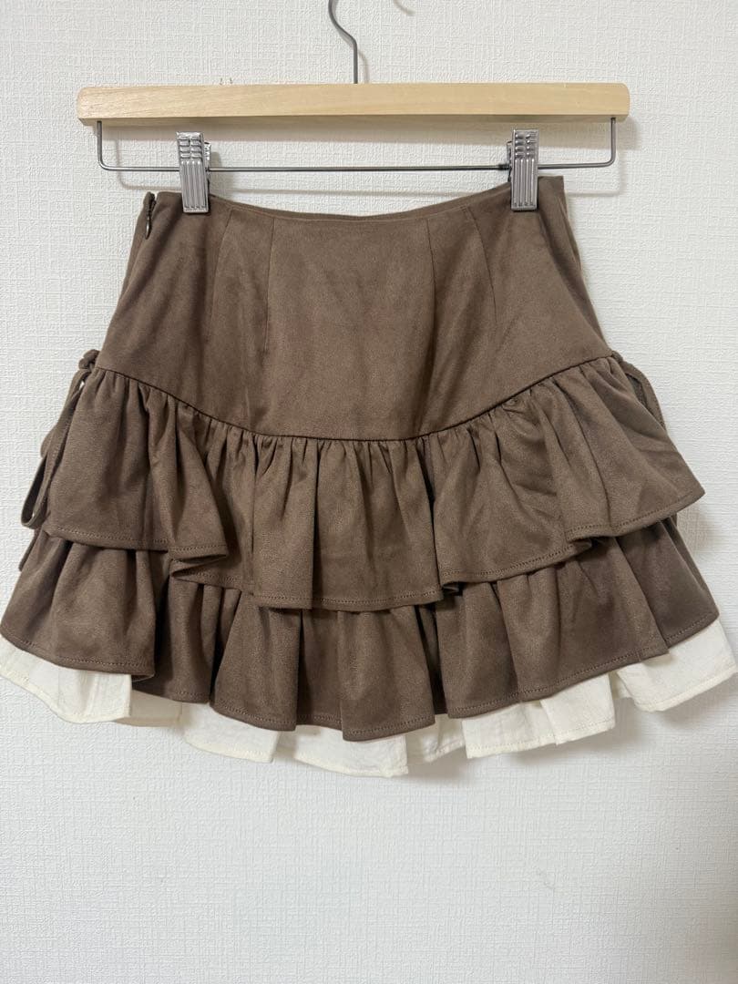 ANDMARY Mel gather skirt brown 正規品