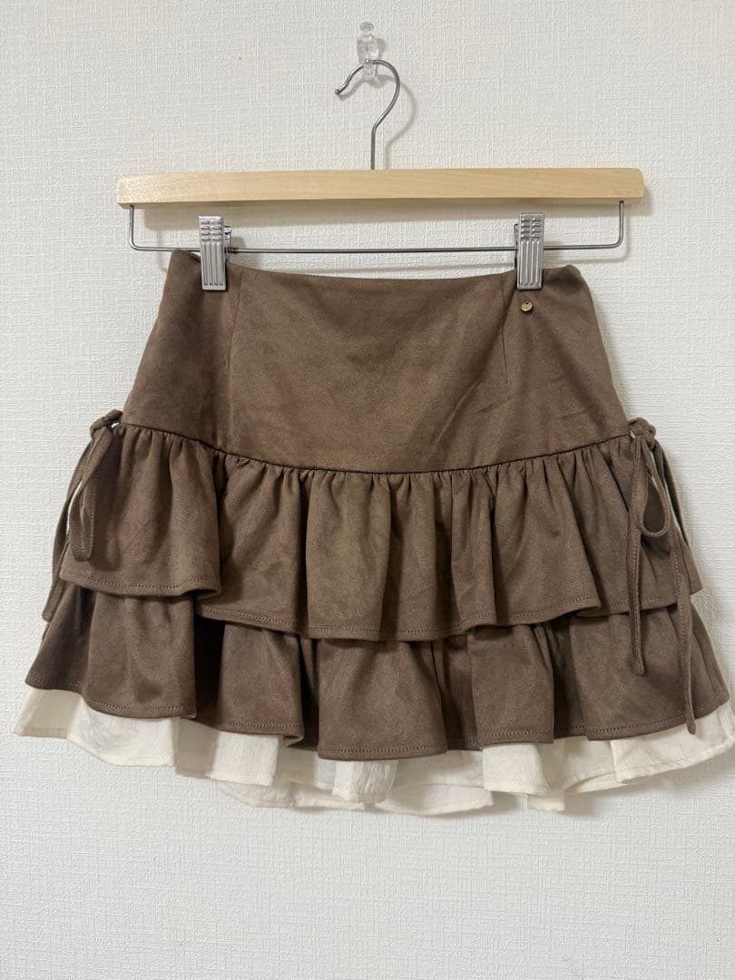 ANDMARY Mel gather skirt brown 正規品