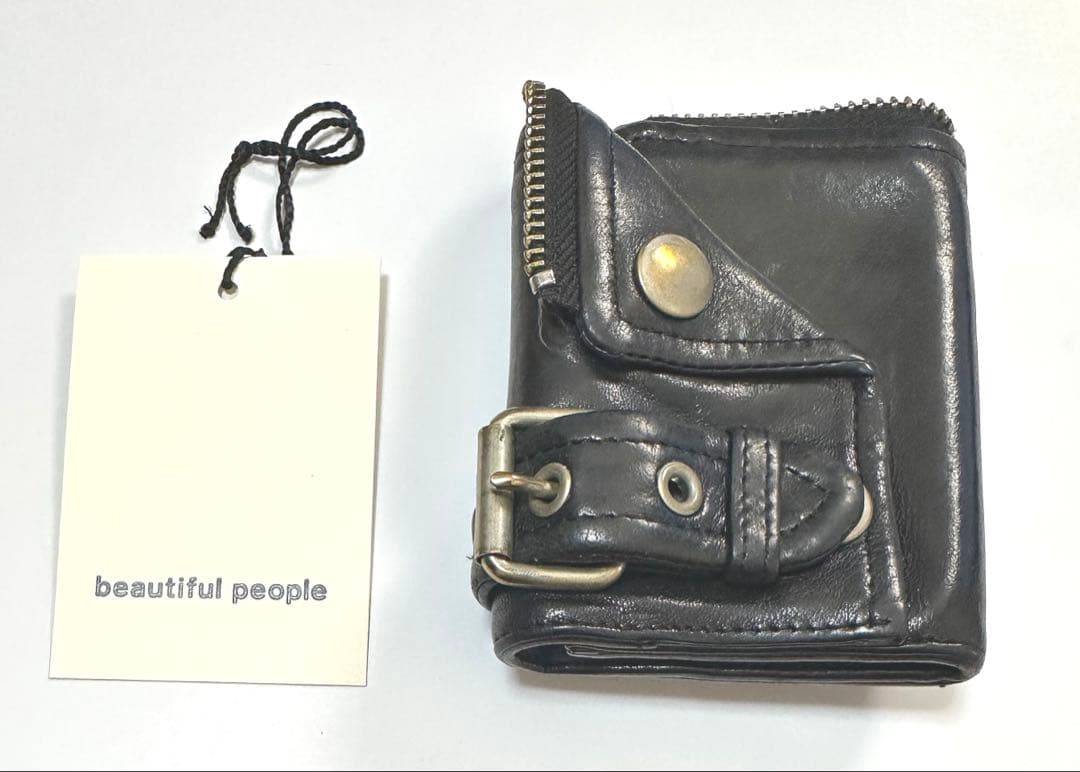 beautiful people ライダースウォレット 三つ折り財布