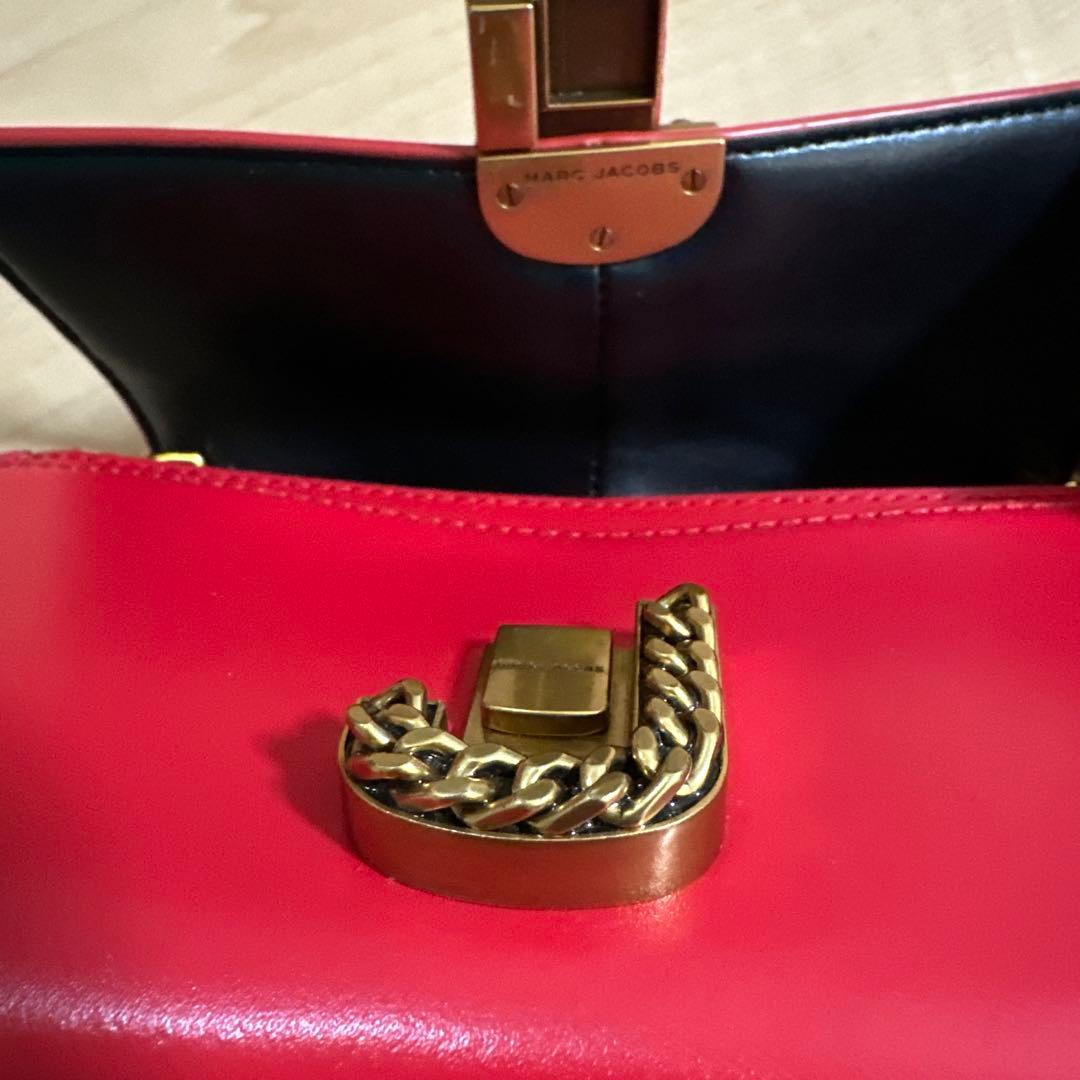 MARC JACOBS マークジェイコブス赤色ミニショルダーバッグ　ウォレット