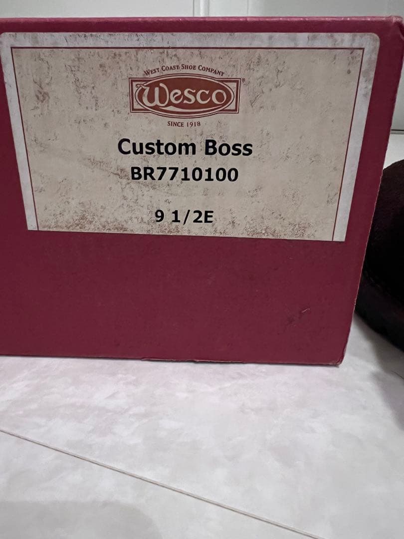 R*4様 Wesco Custom Boss ブーツ 9 1/2 ブラウン　ラフ