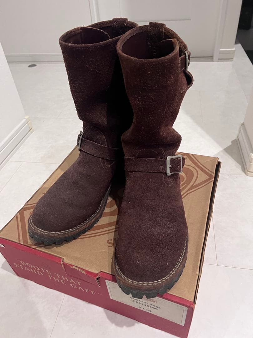 R*4様 Wesco Custom Boss ブーツ 9 1/2 ブラウン　ラフ