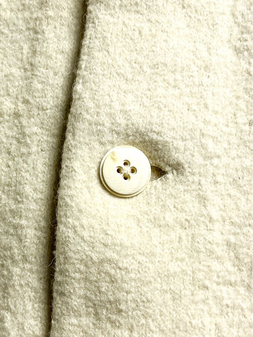 【45R】45rpm フロートアルパカ縮絨ステンカラーコート ニットコート 2