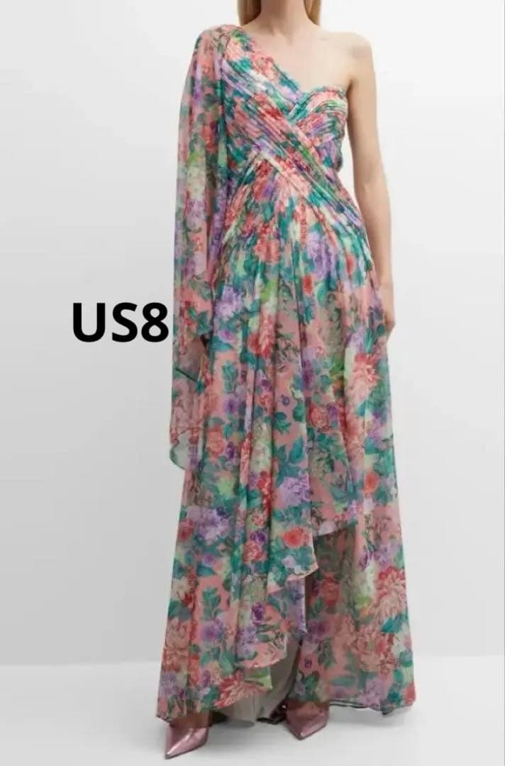 新品タグ付き　タダシショージ　ワンショルダー　ロンドレス　US8