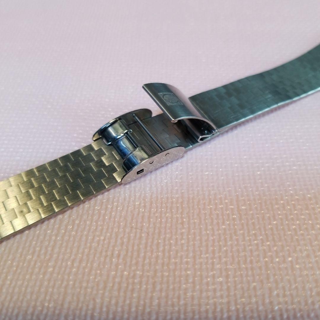OMEGAステンレススチール チェックパターン 金属ベルト 4本セット