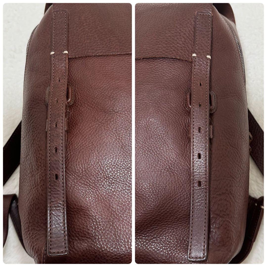 美品✨genten ゲンテン リュック レザー ブラウン トスカメン メンズ 革