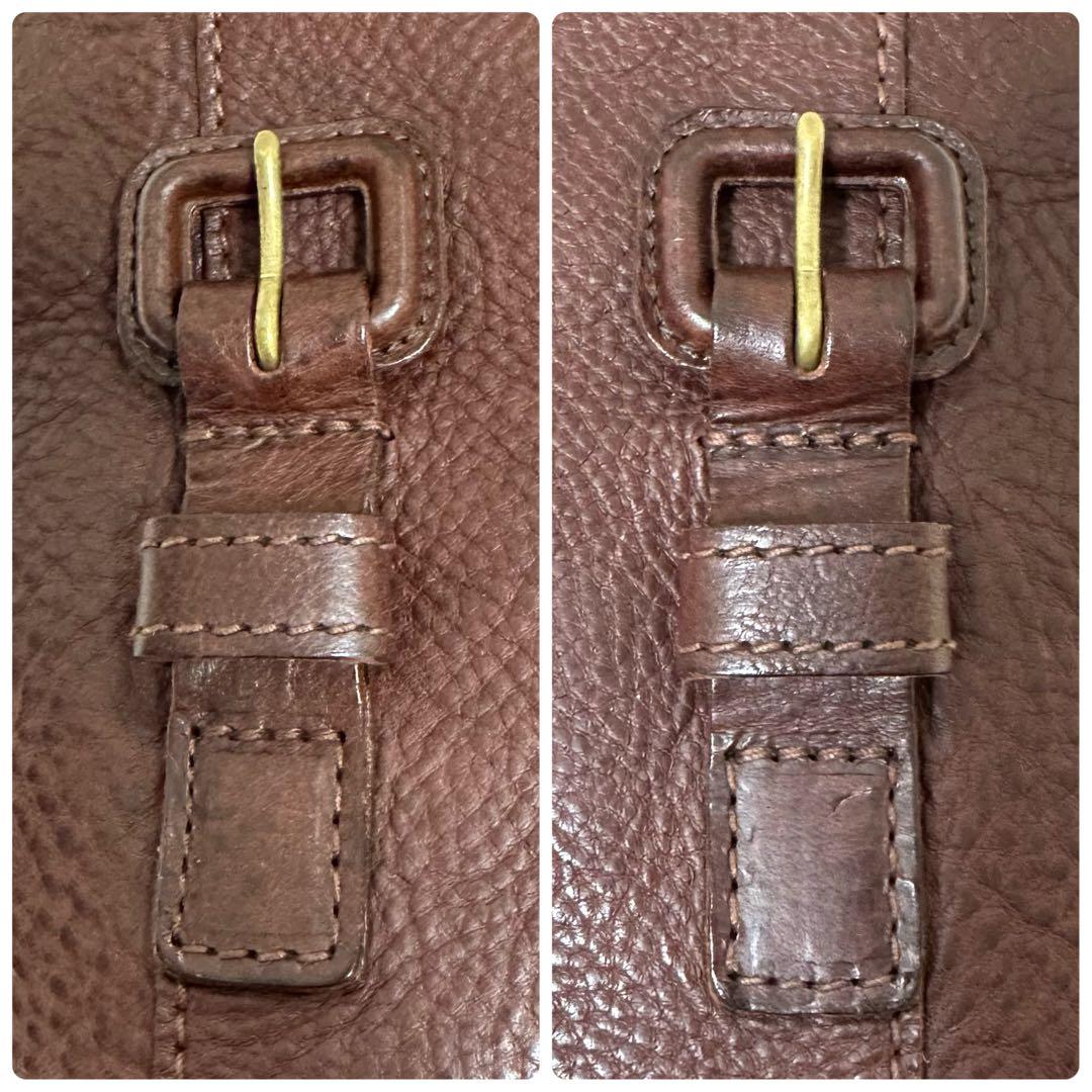 美品✨genten ゲンテン リュック レザー ブラウン トスカメン メンズ 革