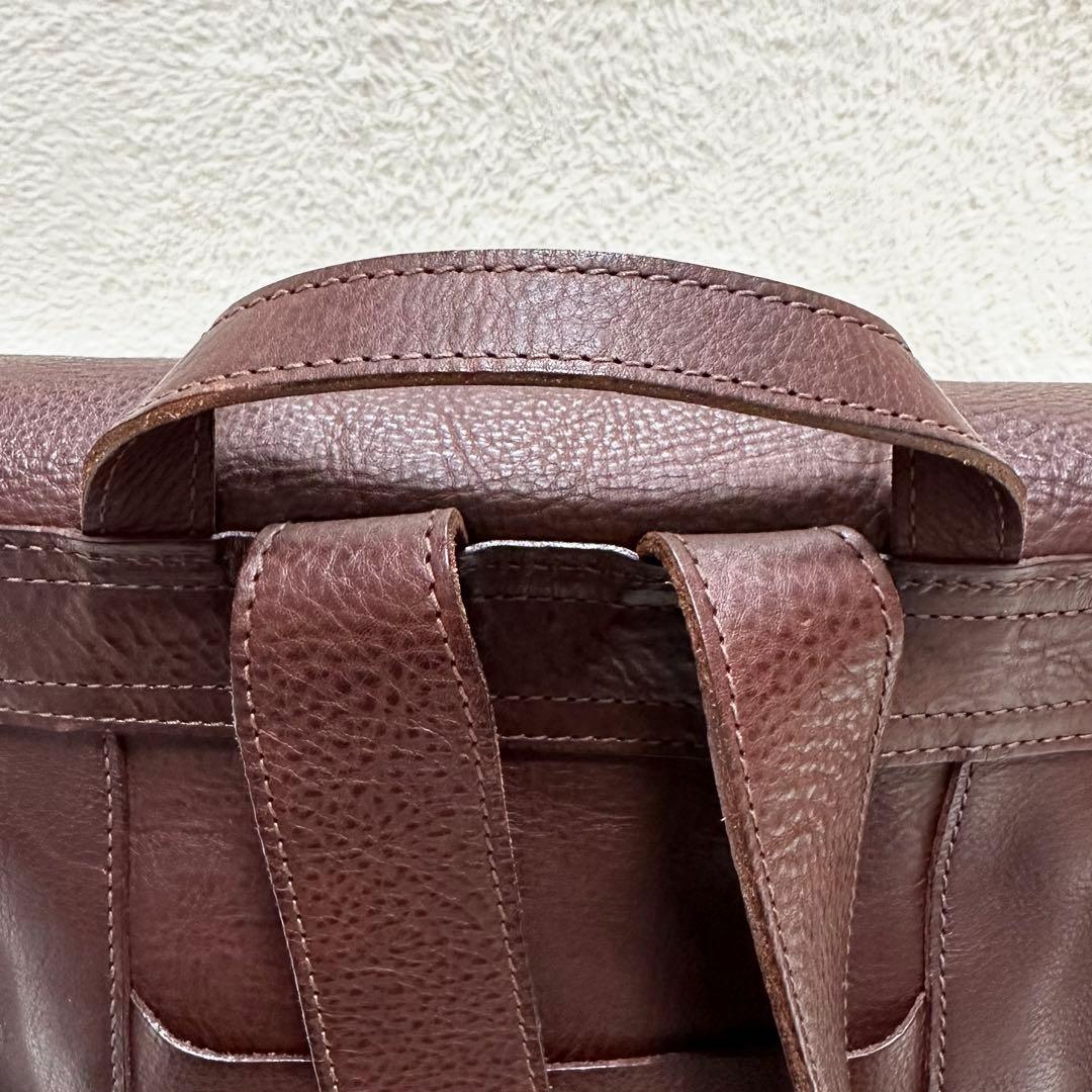 美品✨genten ゲンテン リュック レザー ブラウン トスカメン メンズ 革