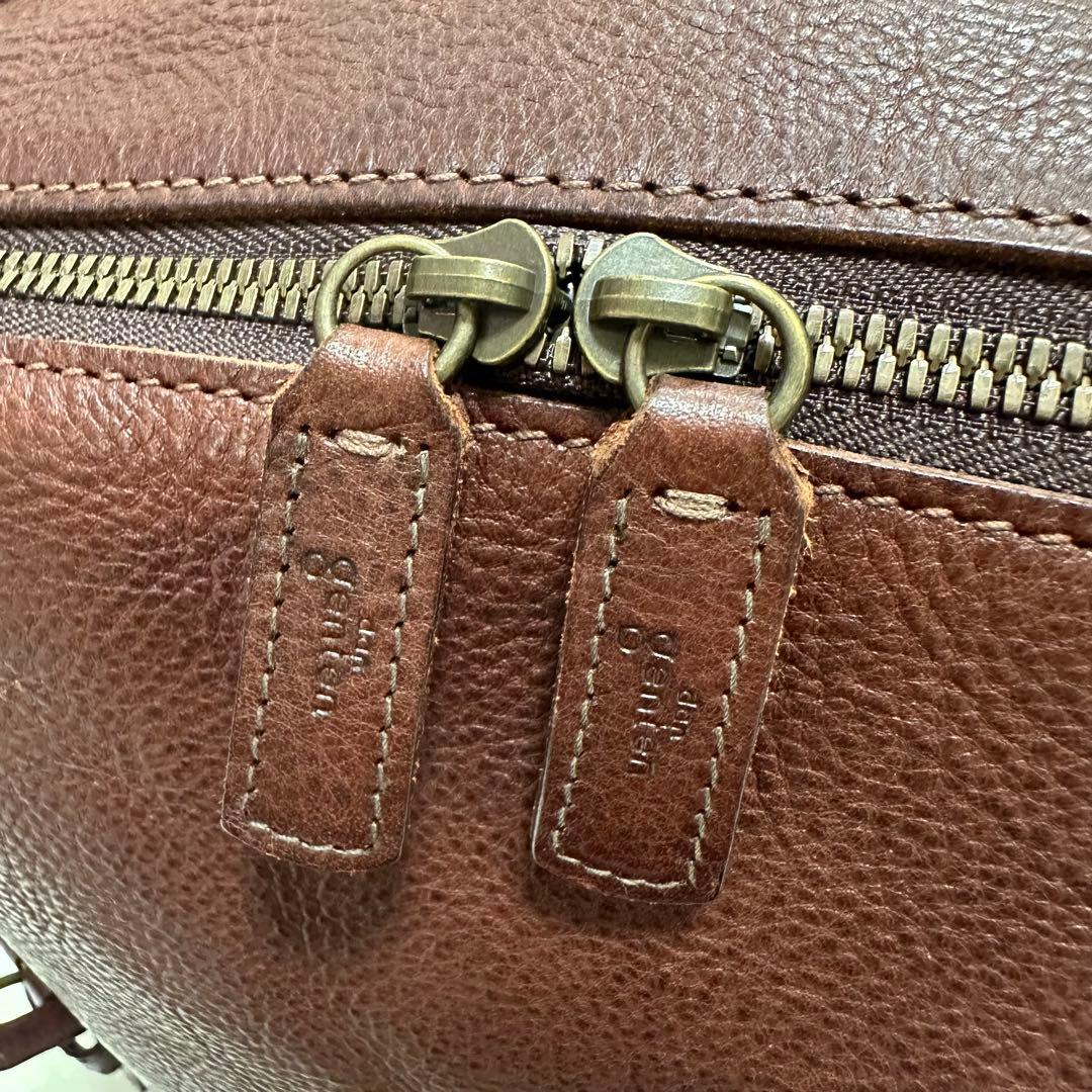 美品✨genten ゲンテン リュック レザー ブラウン トスカメン メンズ 革