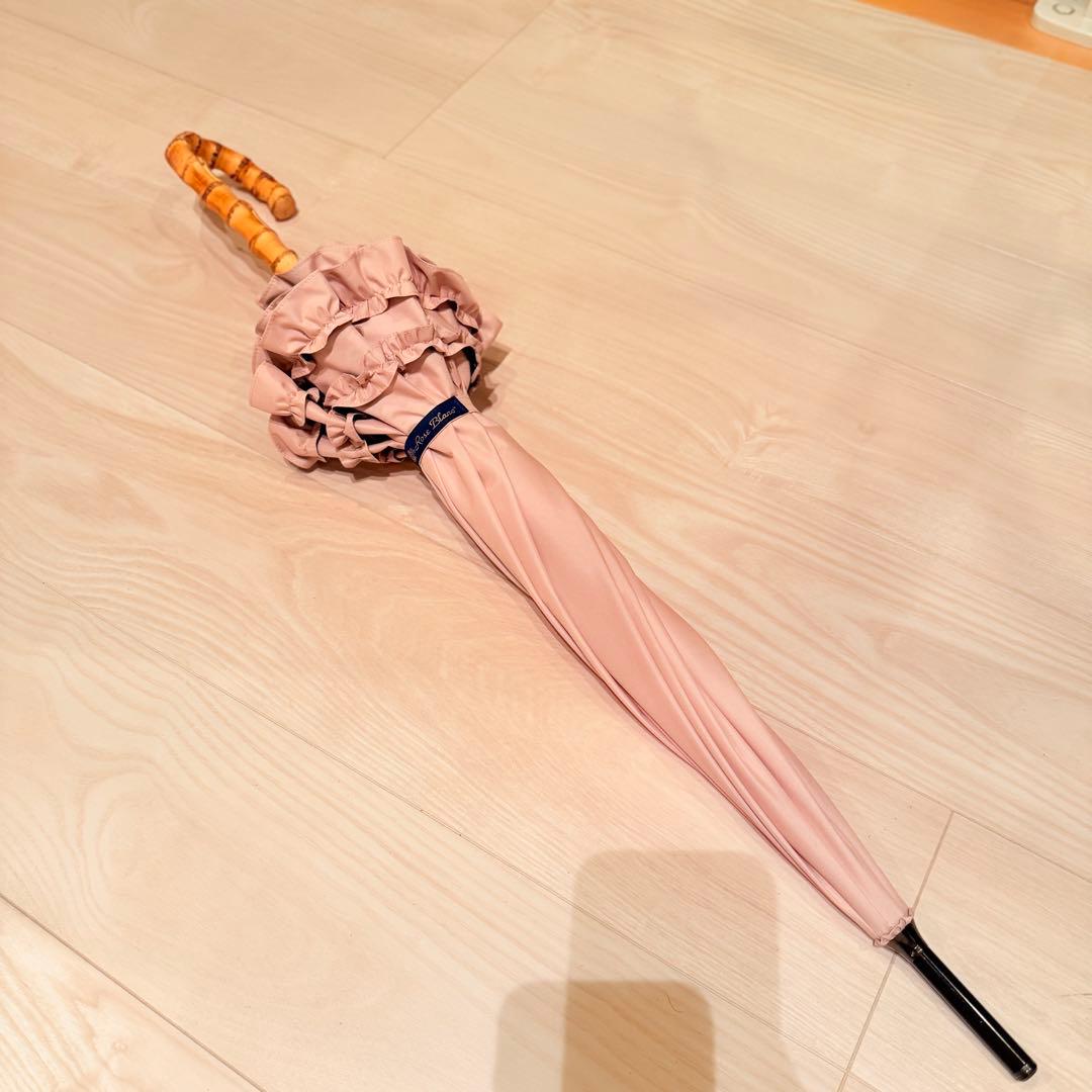 新品未使用 芦屋ロサブラン 日傘 ダブルフリル パゴダ 50cm 晴雨兼用