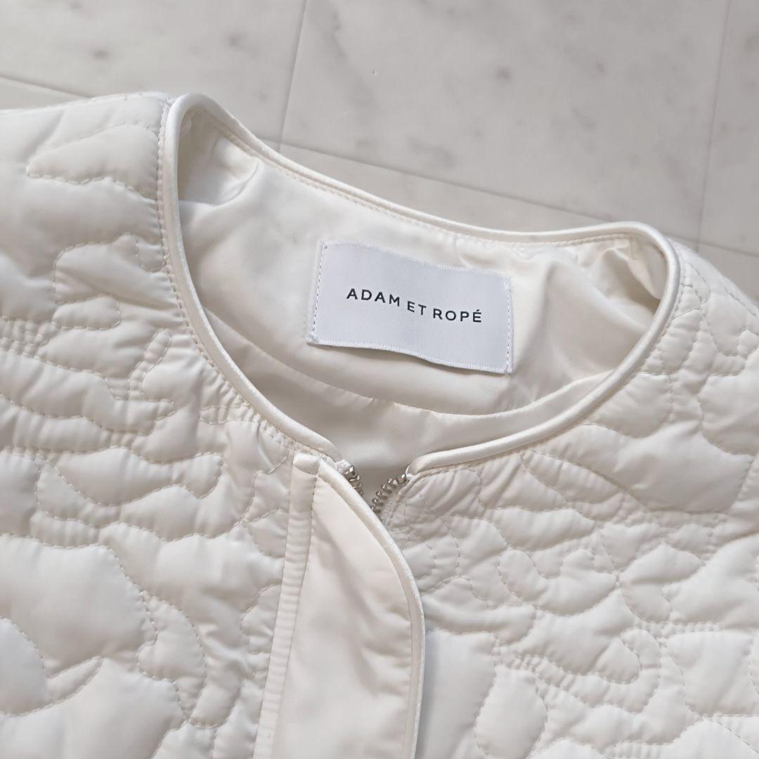 美品♪　ADAM ET ROPE' FEMME 　アートキルティングブルゾン