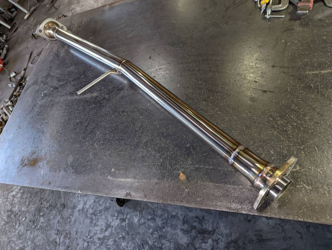 SXEアルテッツァ！オリジナル中間ストレートマフラー！オールステンレス