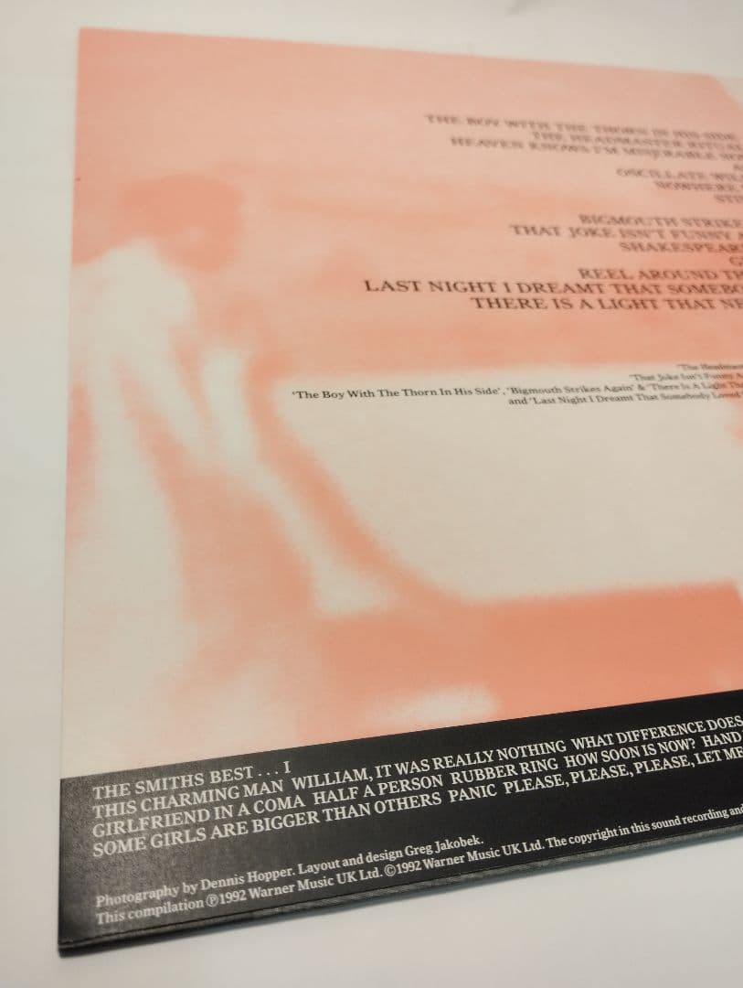THE SMITHS BEST II UK盤アナログレコード 極上品