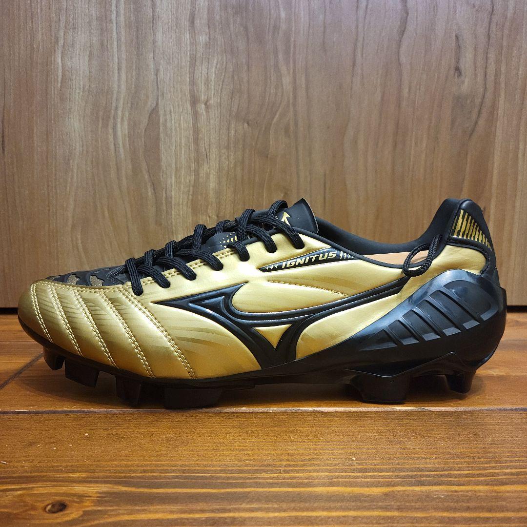 【ほぼ新品】ミズノ ウェーブ イグニタス 3 SL ゴールド×ブラック 26cm