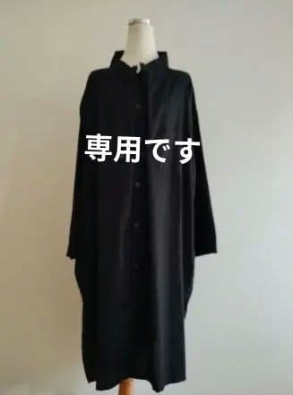 【新品同様】Y's ワイズ 長袖シャツワンピース黒