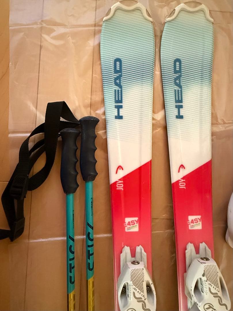 【3点セット】HEADスキー板117㎝ブーツ21.5cmVolklストック95㎝
