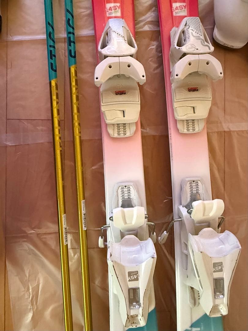 【3点セット】HEADスキー板117㎝ブーツ21.5cmVolklストック95㎝