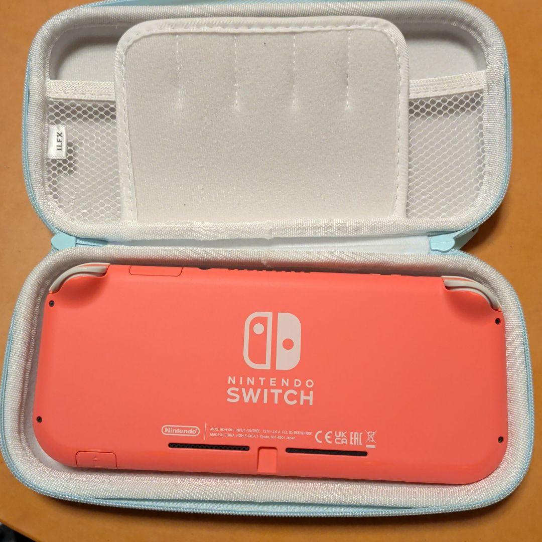 NintendoSwichlite ピンク　ソフト ケース　充電器　セット