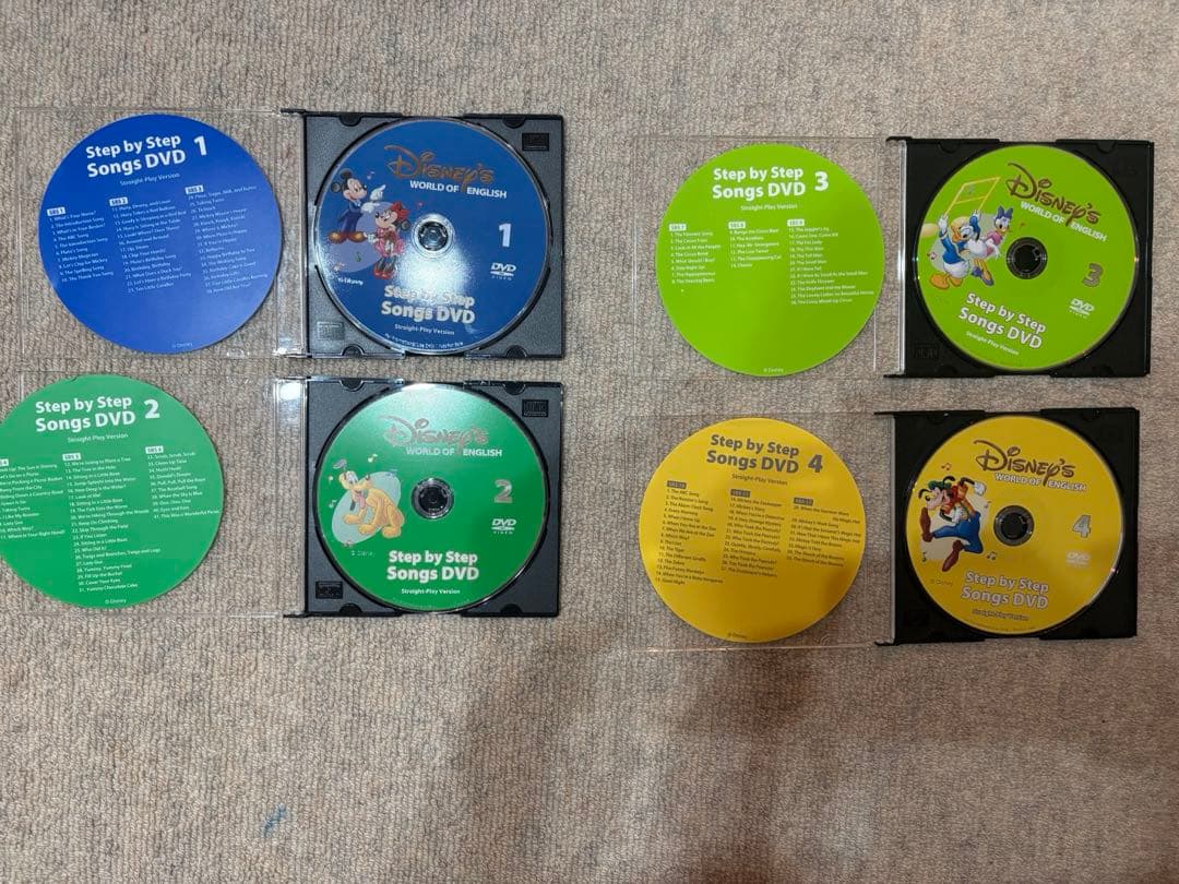 DWE step by step songs 非売品DVD４枚セット