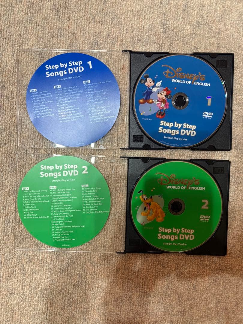 DWE step by step songs 非売品DVD４枚セット