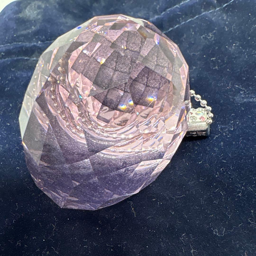 スワロフスキー クリスタル ピンク アヒル 置物 箱無し