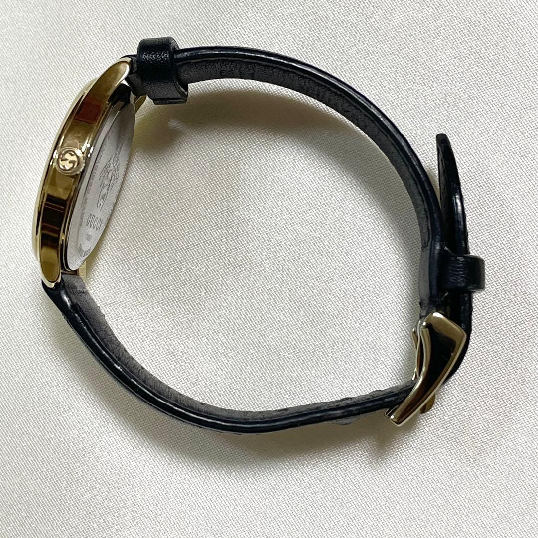 美品 GUCCI グッチ 126.5 腕時計 デイト シェル レディース