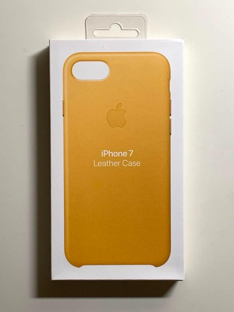 【新品】純正 iPhone 7 / 8 / SE レザーケース・サンフラワー①