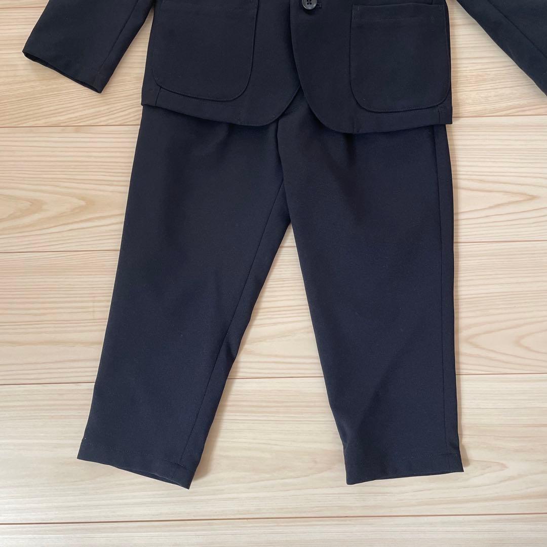 ショパン　入学式　男の子 120 ストレッチスーツ　ネイビー　シャツセット