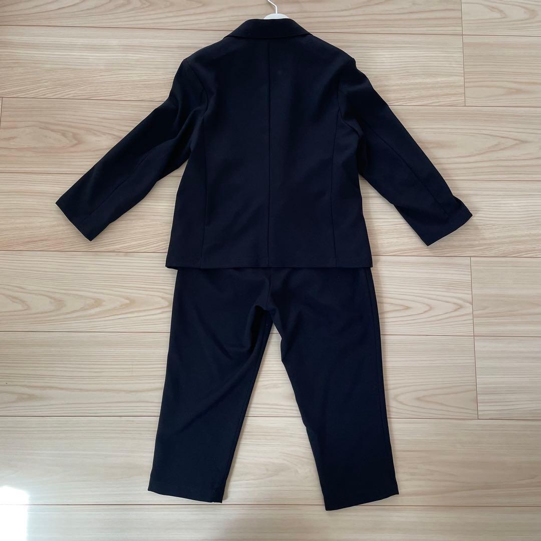 ショパン　入学式　男の子 120 ストレッチスーツ　ネイビー　シャツセット