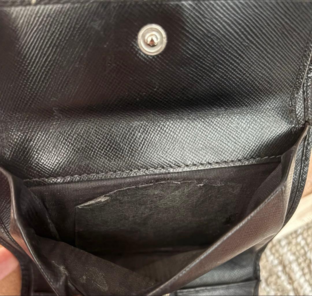 プラダ 財布 サフィアーノ レザー 牛革 PRADA ウォレット 三つ折り