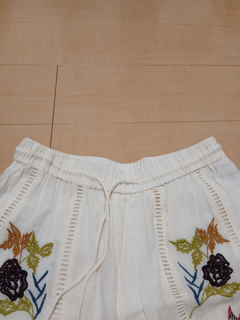 パンツ todayful embroidery patchwork trousers