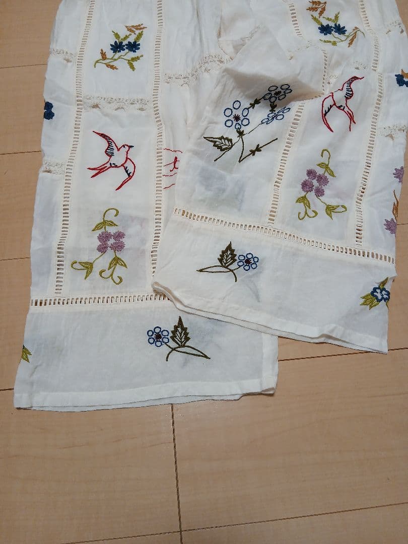 パンツ todayful embroidery patchwork trousers