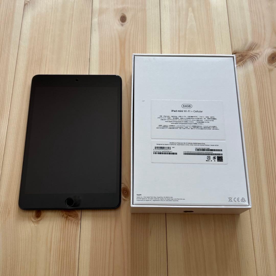 iPadmini 5 Wi-Fi Cellular 64GB バッテリー91%