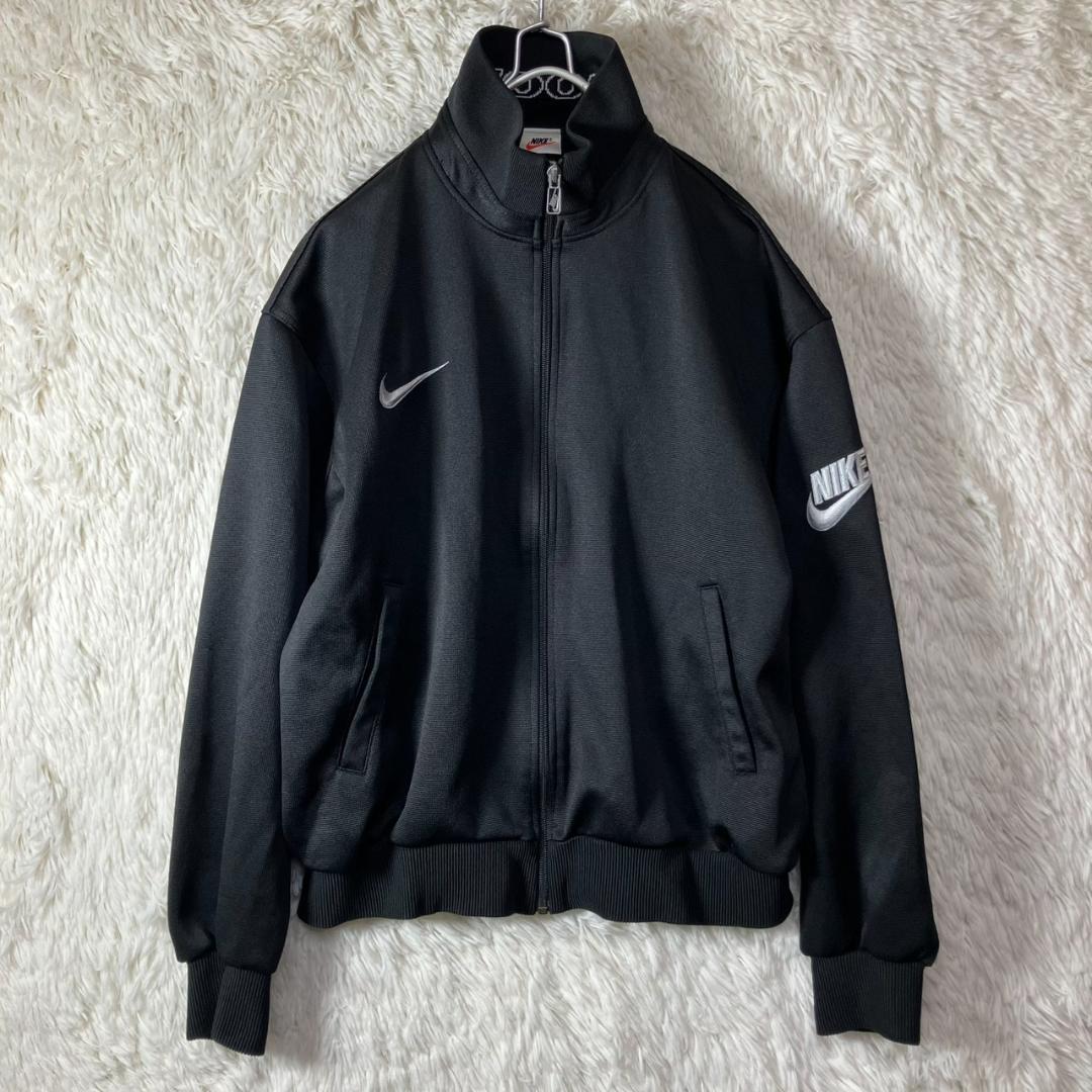 90s 美品 ナイキ 白タグ セットアップジャージ 上下 刺繍ロゴ 日本製 XL