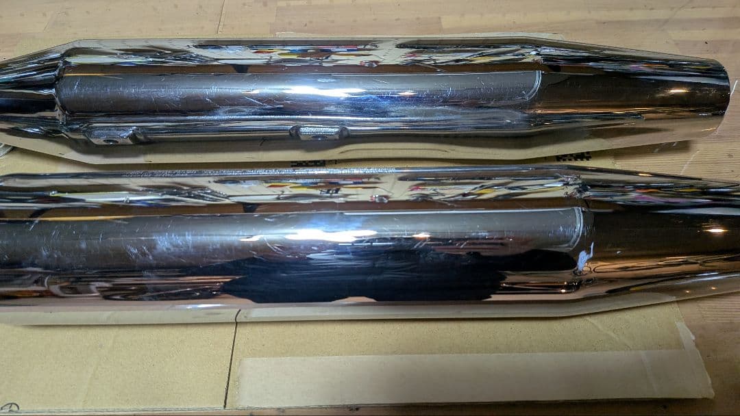 北米マフラー　スポーツスター　ハーレーダビッドソン　16mmパンチアウト