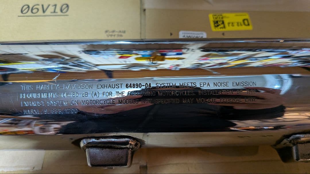 北米マフラー　スポーツスター　ハーレーダビッドソン　16mmパンチアウト