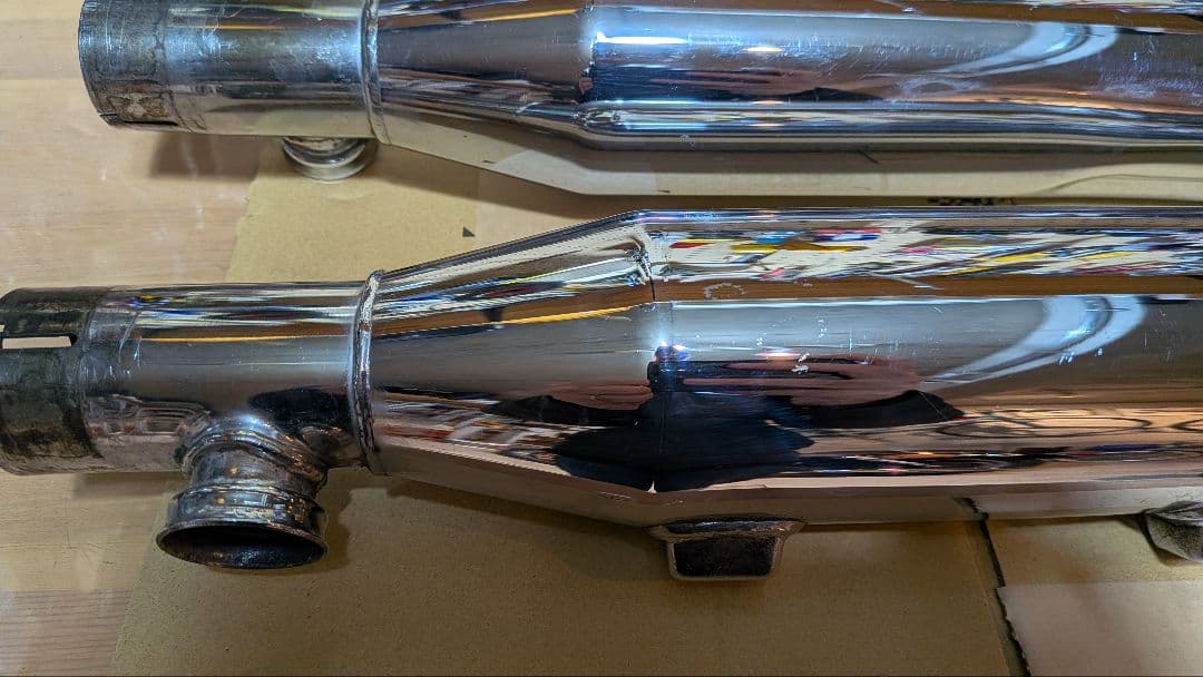 北米マフラー　スポーツスター　ハーレーダビッドソン　16mmパンチアウト