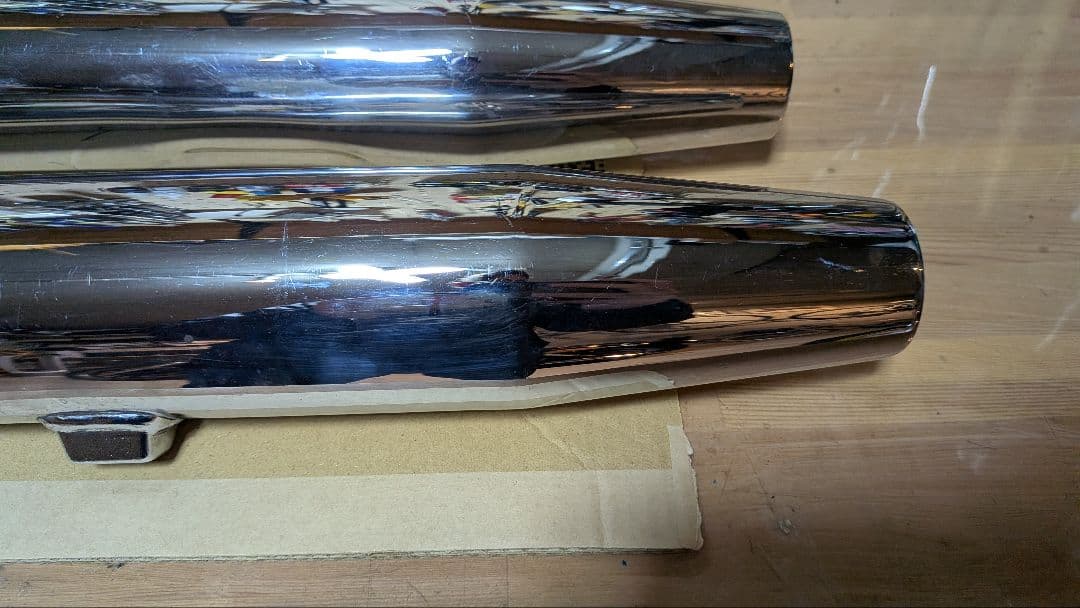 北米マフラー　スポーツスター　ハーレーダビッドソン　16mmパンチアウト