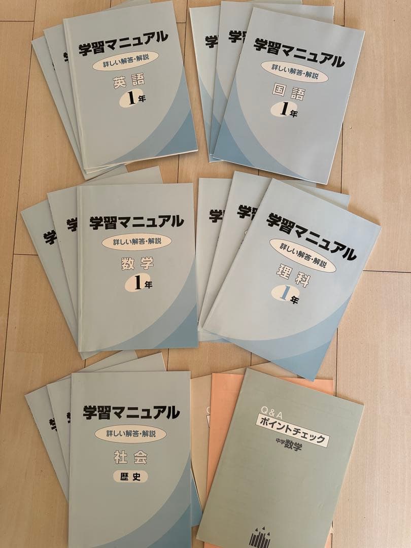 ハイメックス 中学1〜3年 5教科セット 文科省指導要領対応 ※小6算数付属